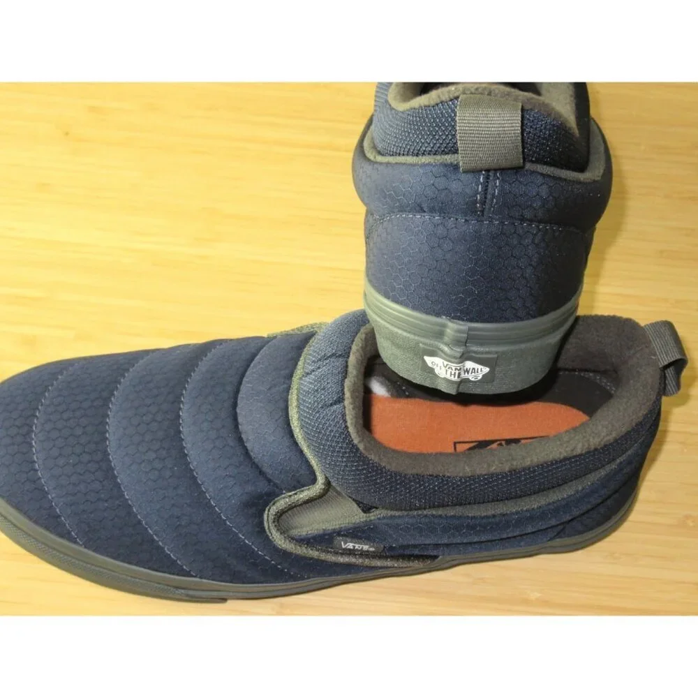 Vans Men's Slip On Mid Cozy Mesh Parisian Night Blue Sneaker Shoes Sizes NIB